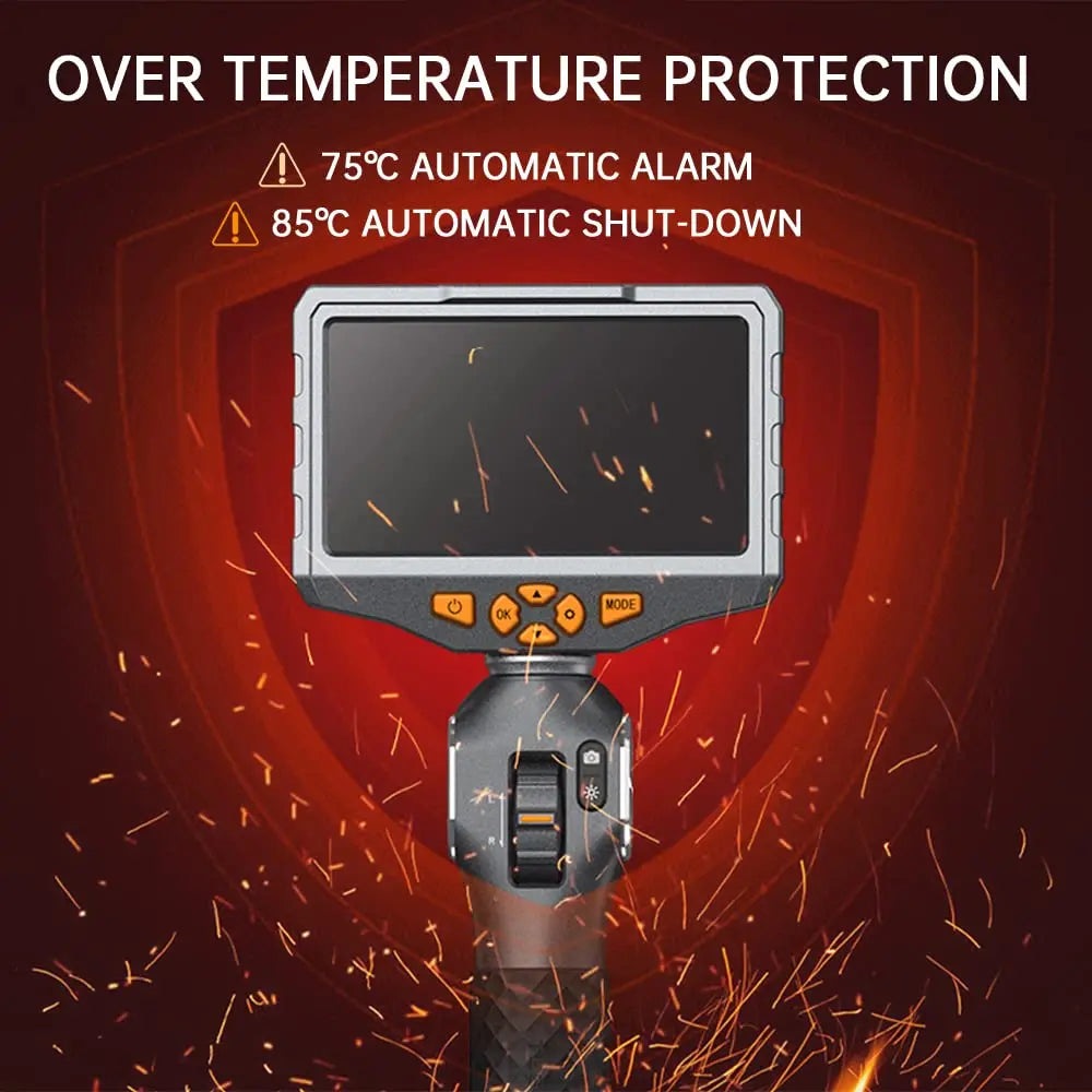 Borescope - TESLONG TD500 Articulating Probe - 5 Inch Monitor with WIFI Cosmetic Damage