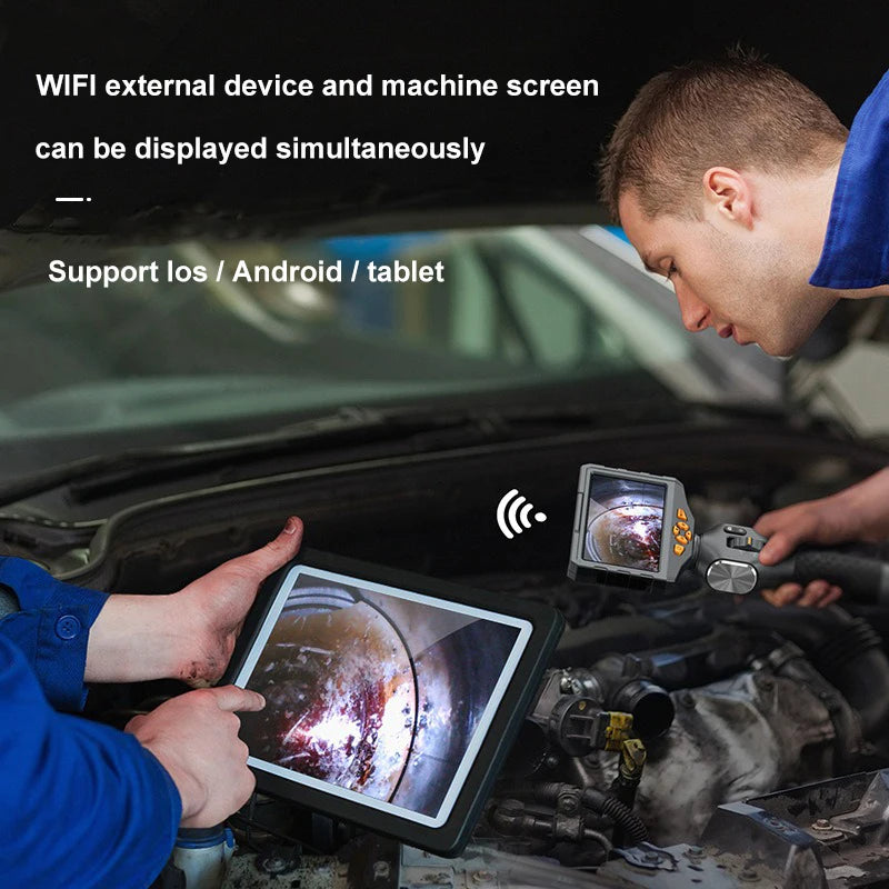Borescope - TESLONG TD500 Articulating Probe - 5 Inch Monitor with WIFI Cosmetic Damage