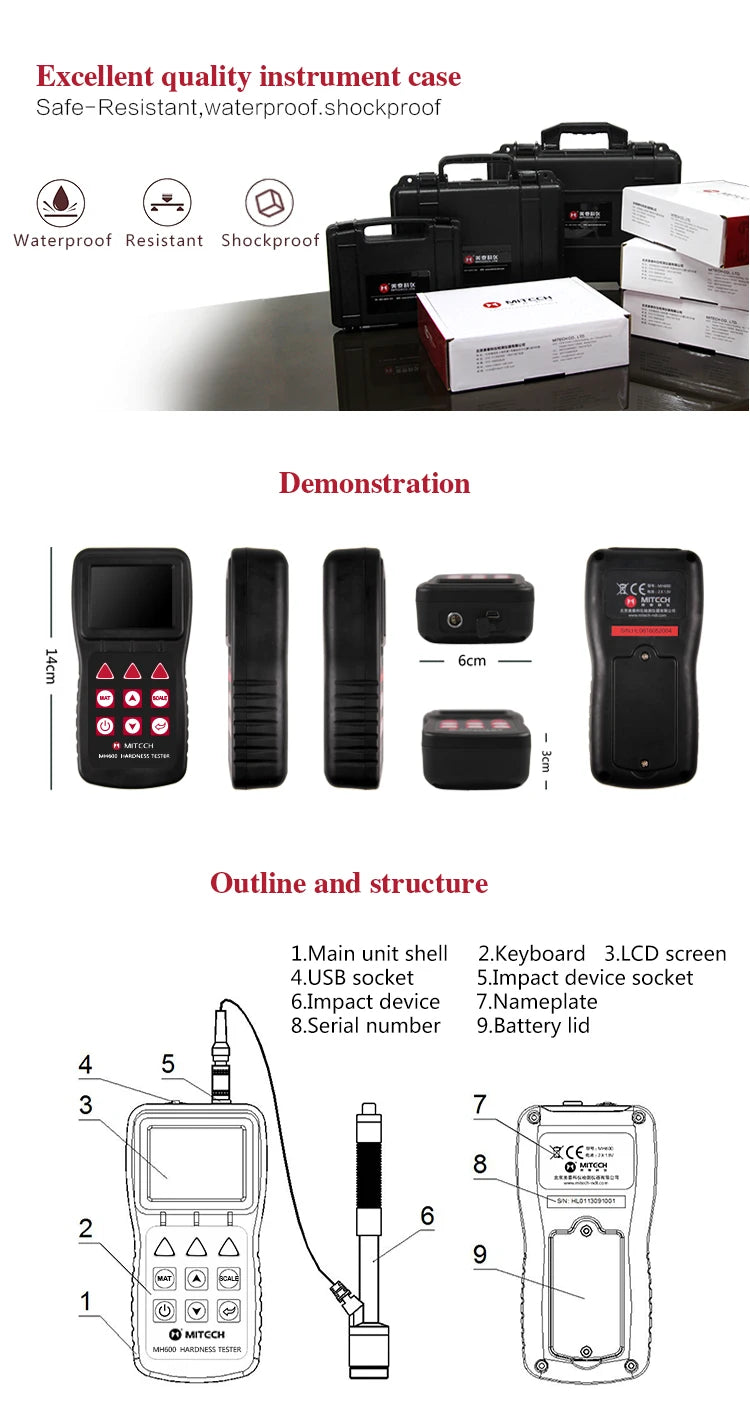 Hardness Tester - Mitech MH600