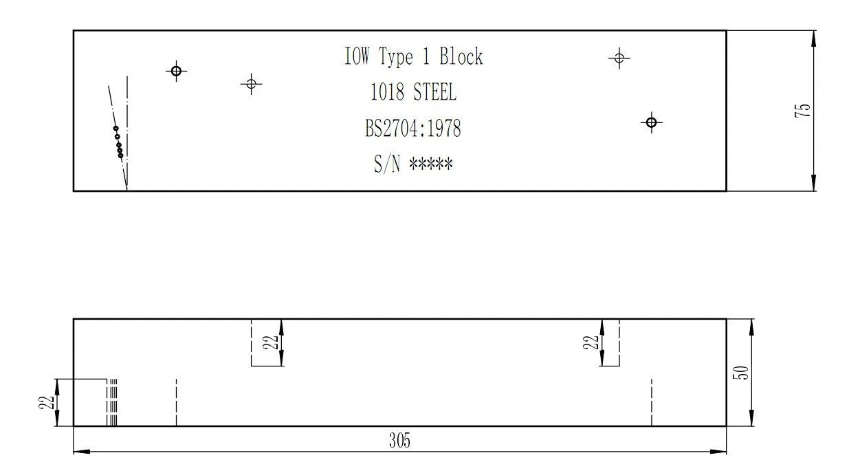 Calibration Block - IOW - Type 1 / 2