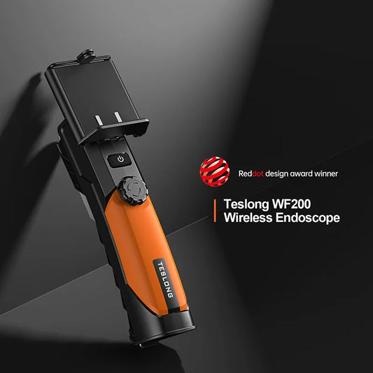 Borescope Inspection Camera - Teslong WF200 Wireless 2.0 MP HD Borescope Camera for Iphone&Android WiFi