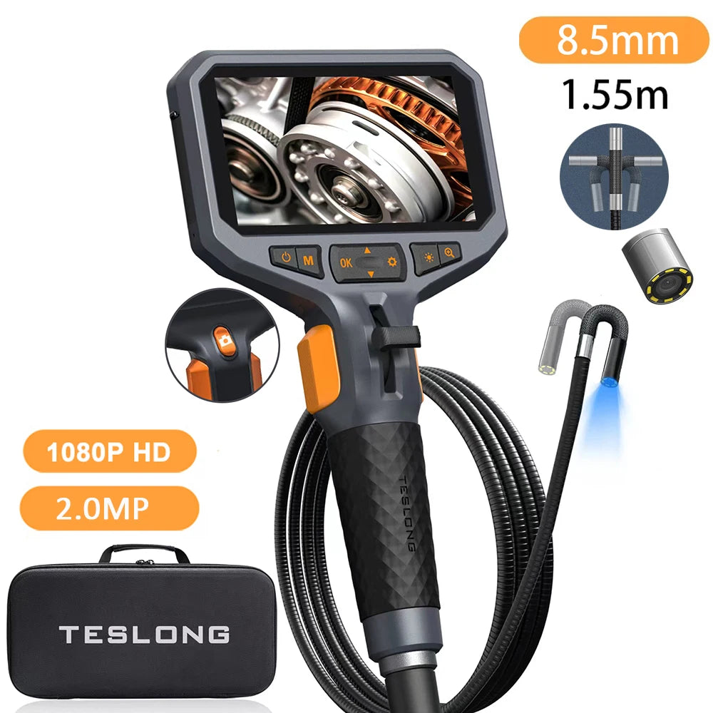 TESLONG TD450S Articulating Borescope 4.5 Inch IPS LCD Monitor