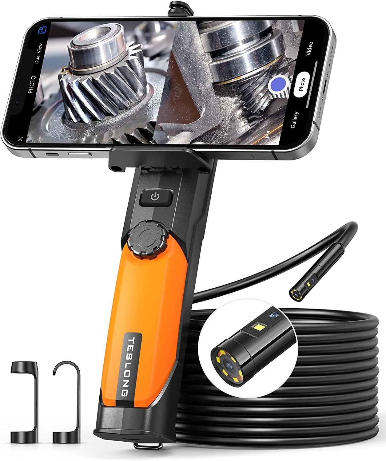 Borescope Inspection Camera - Teslong WF200 Wireless 2.0 MP HD Borescope Camera for Iphone&Android WiFi