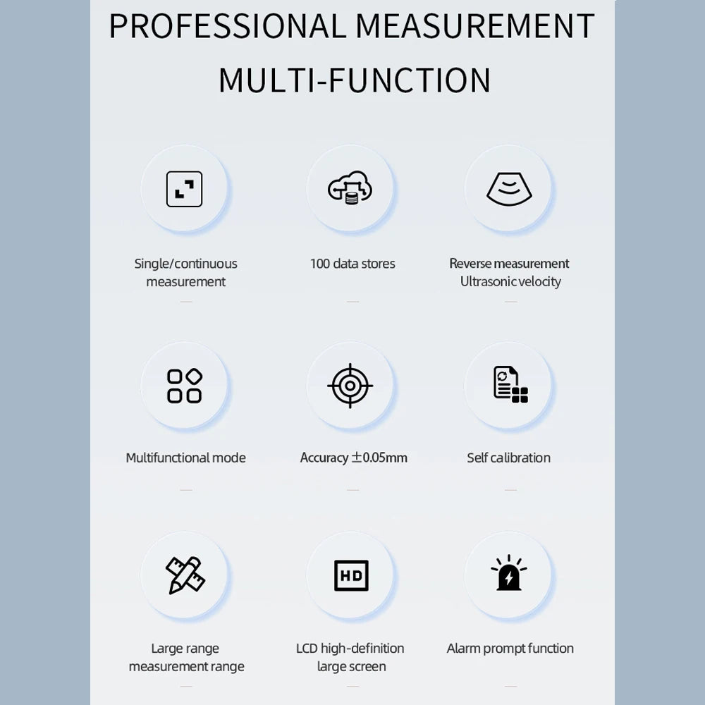 Ultrasonic Thickness Gauge - TM130 Upgraded Model