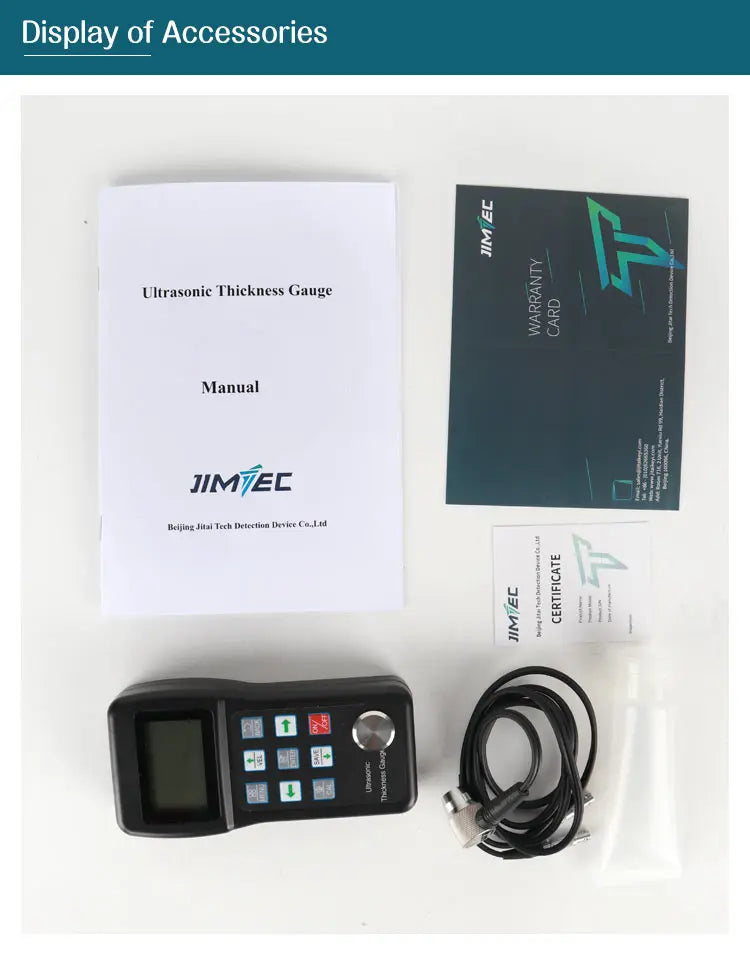 Ultrasonic Thickness Gauge - JIMTEC 5103 Through Coating Digital Thickness Meter