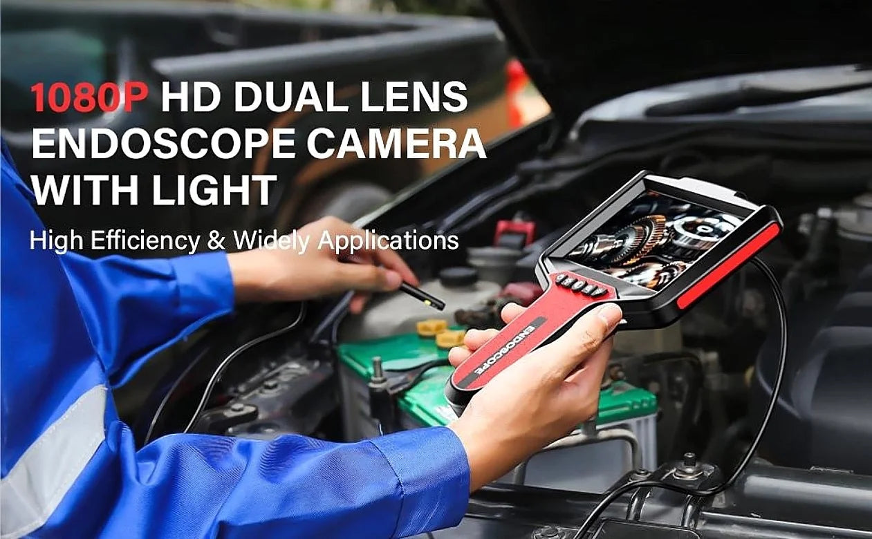 Borescope - 5‘’ IPS Screen Portable 8MM HD1080P New Upgraded Model