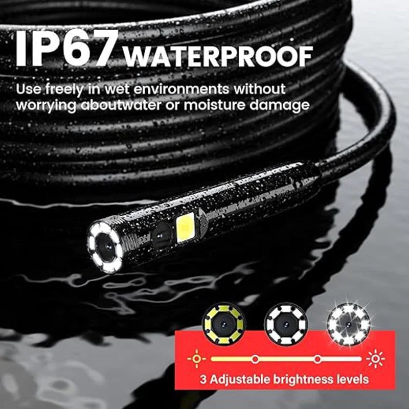 Borescope - 5‘’ IPS Screen Portable 8MM HD1080P New Upgraded Model