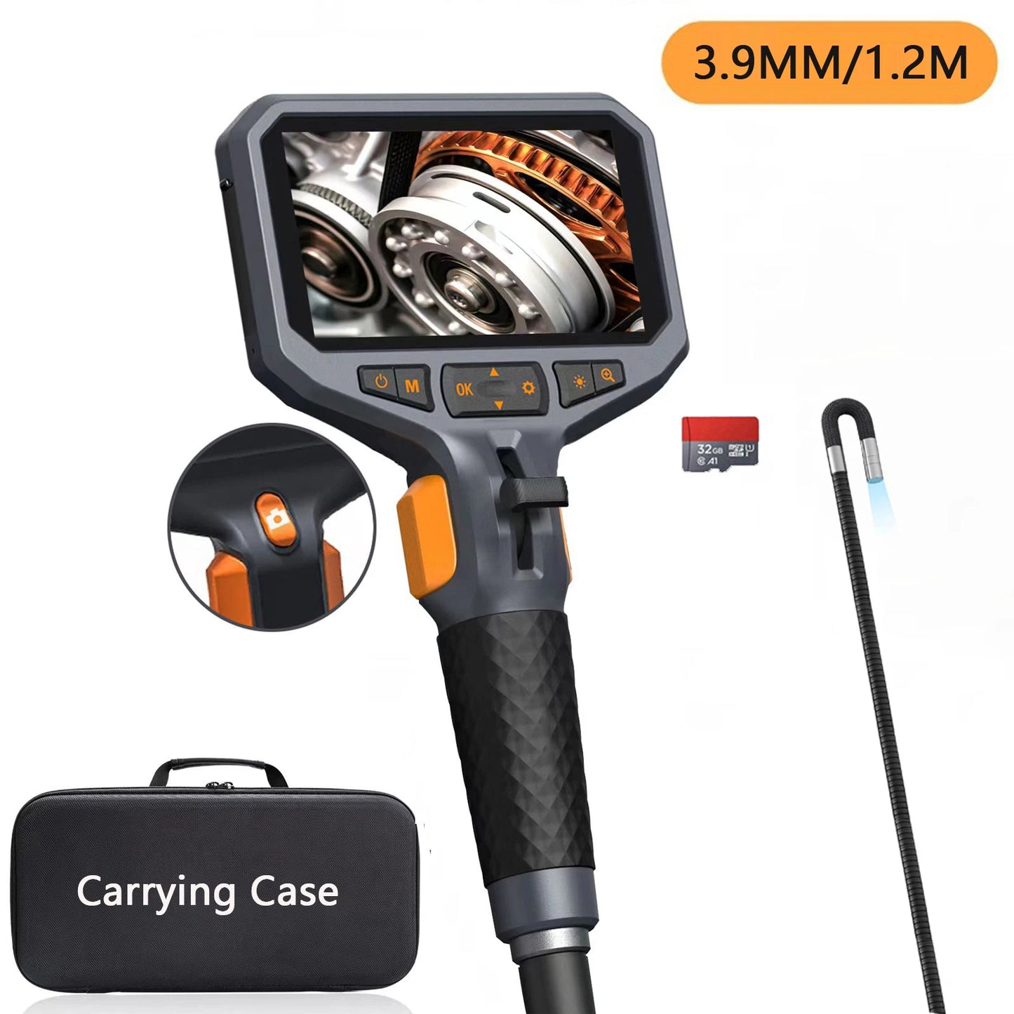 TESLONG TD450S Articulating Borescope 4.5 Inch IPS LCD Monitor