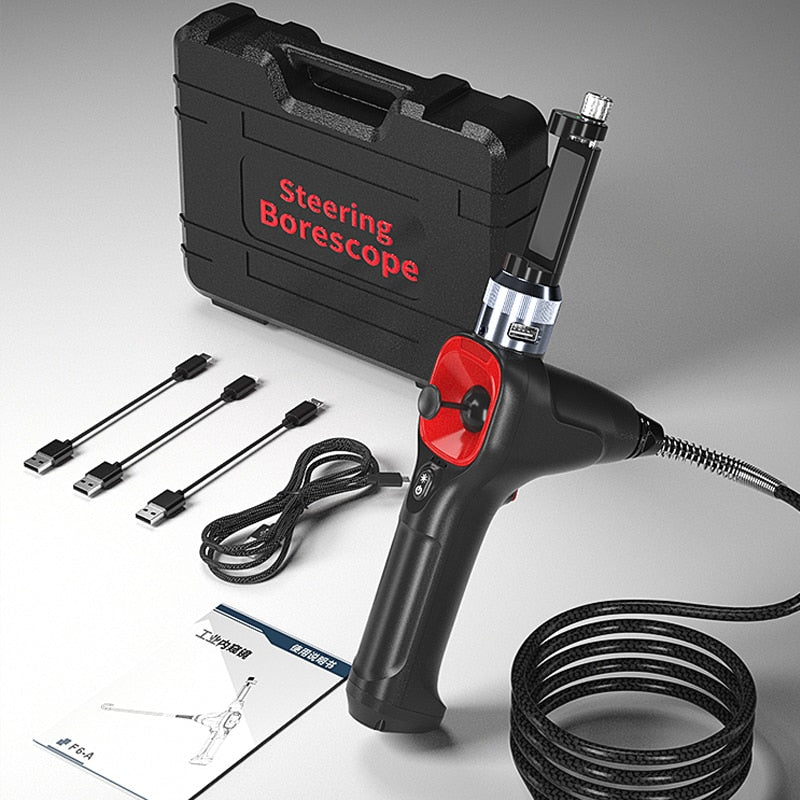 Borescope Inspection Camera - 4 -Way 360° Articulating 6.2mm Probe With LED For iPhone Android PC