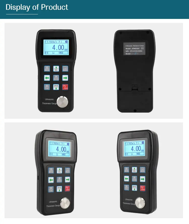Ultrasonic Thickness Gauge - JIMTEC 5103 Through Coating Digital Thickness Meter