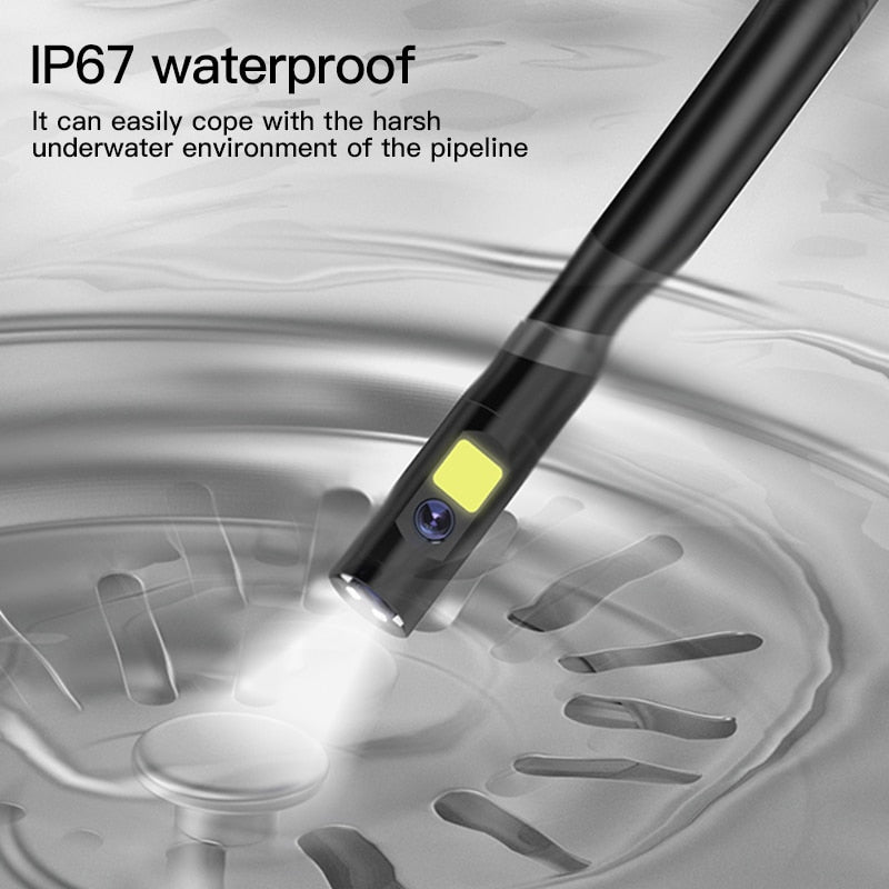 Borescope Inspection Camera - Single or Dual Lens, 5 inch IPS 1080P with Flexible Probe