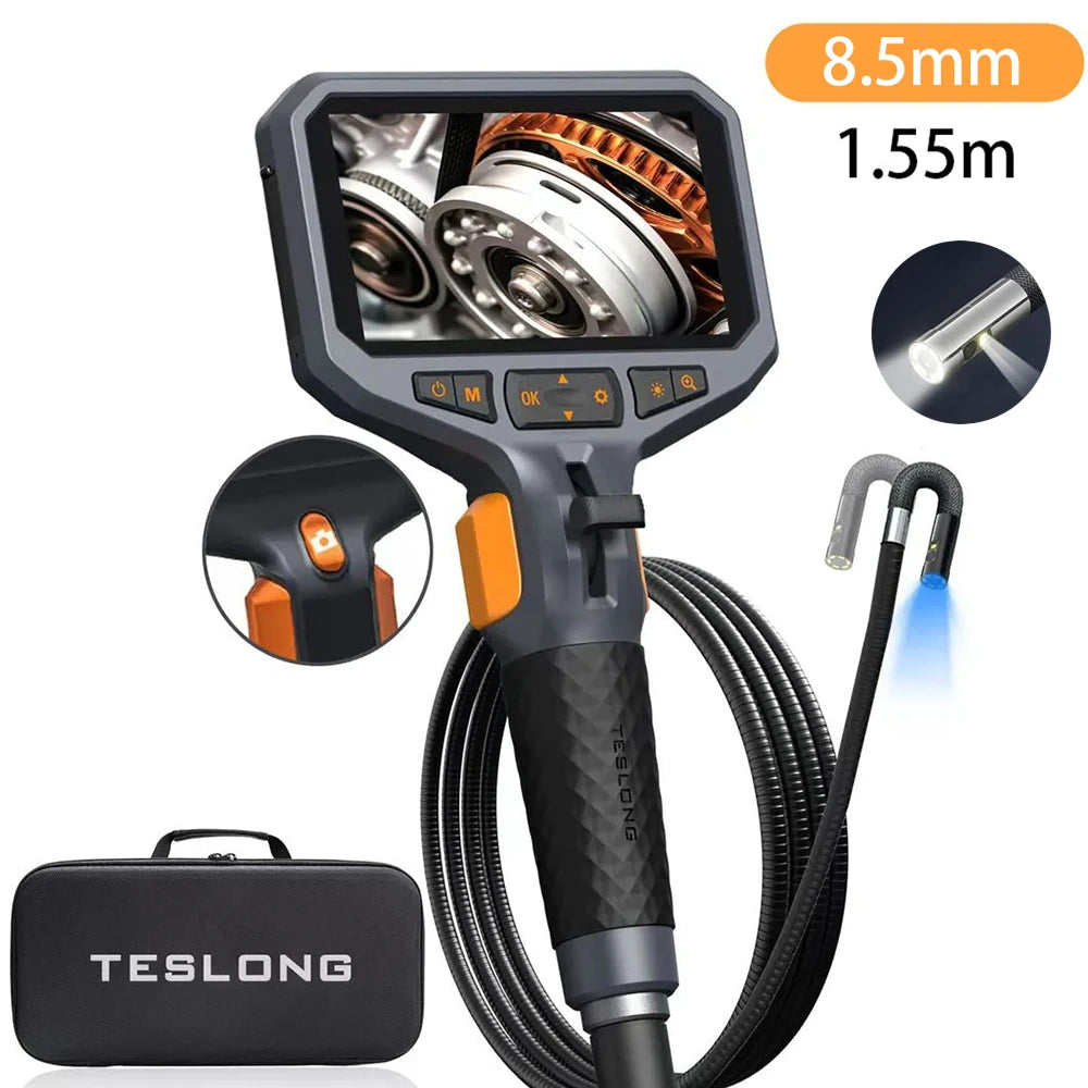 TESLONG TD450S Articulating Borescope 4.5 Inch IPS LCD Monitor