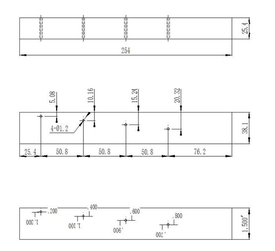 Calibration Block - Mini Phased Array