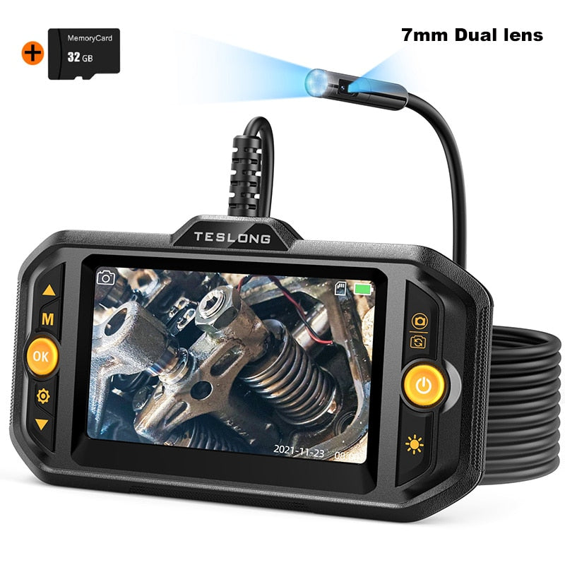 Borescope Inspection Camera - Teslong 4.3in HD Snake Inspection Camera - 5m length