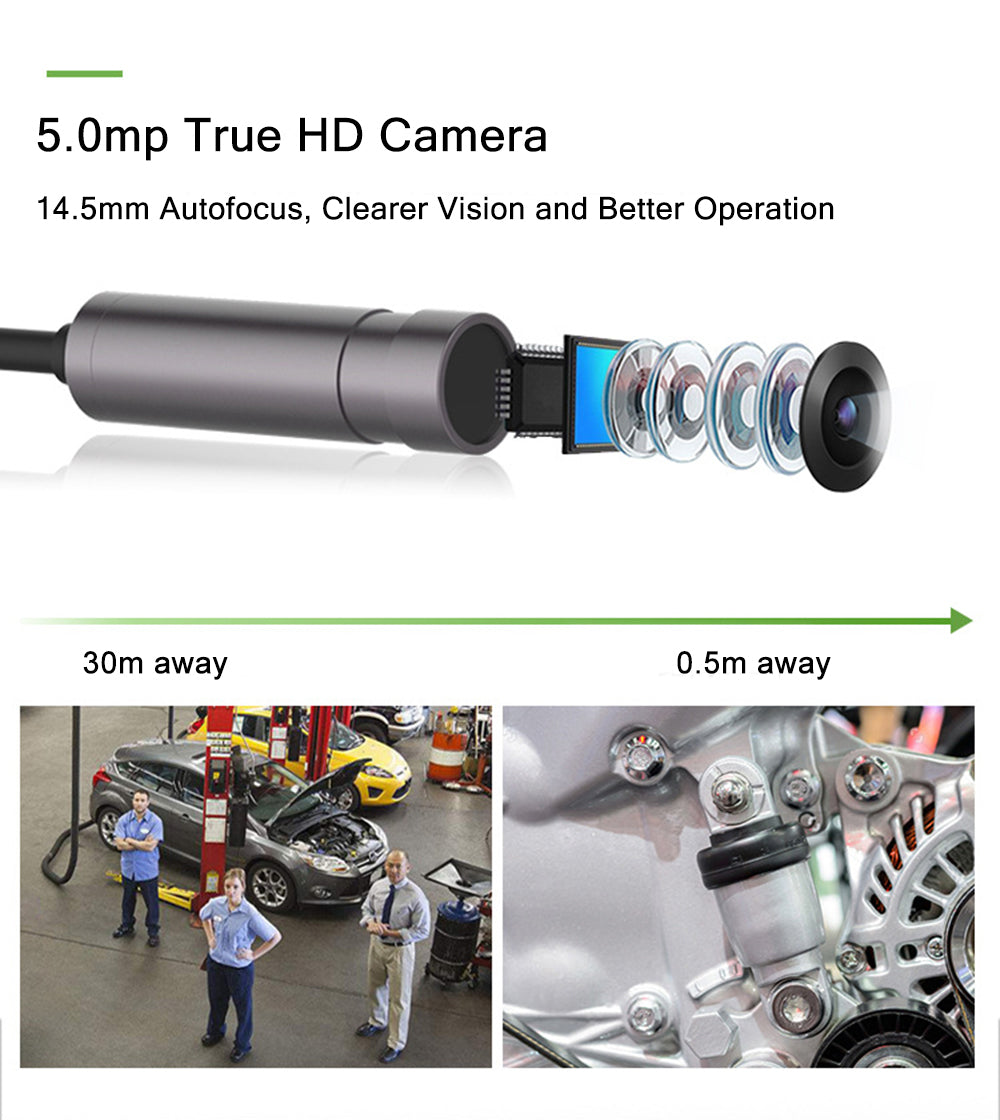 Borescope Inspection Camera - Teslong NTS500 5in LCD Monitor