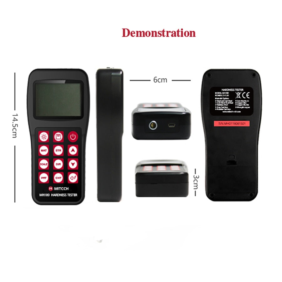 Mitech Portable Leeb Hardness Tester - MH180