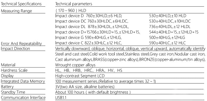 Mitech Portable Leeb Hardness Tester - MH180