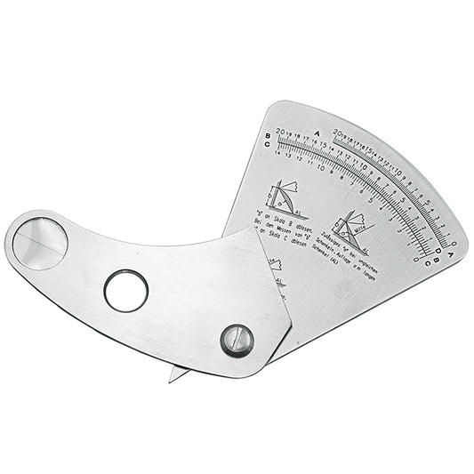 Welding Gauge - Sector Gauge Fan Shaped