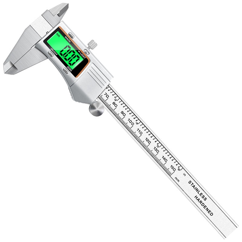 Vernier Caliper 0-150mm - Stainless Steel LCD Digital IP54