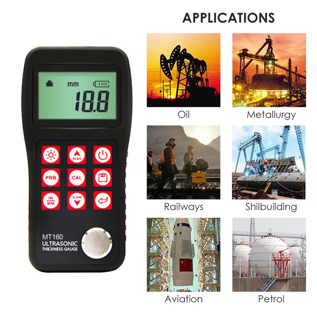 Mitech Ultrasonic Thickness Gauge - MT160