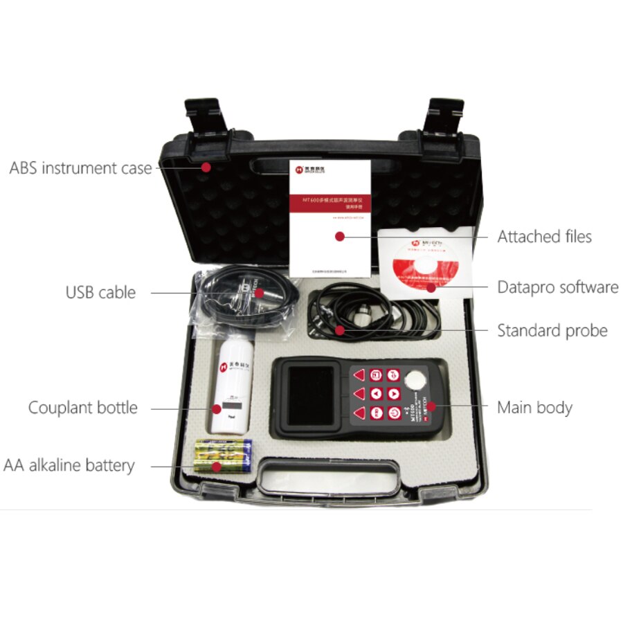 Mitech Ultrasonic Thickness Gauge - MT600 Multi-mode