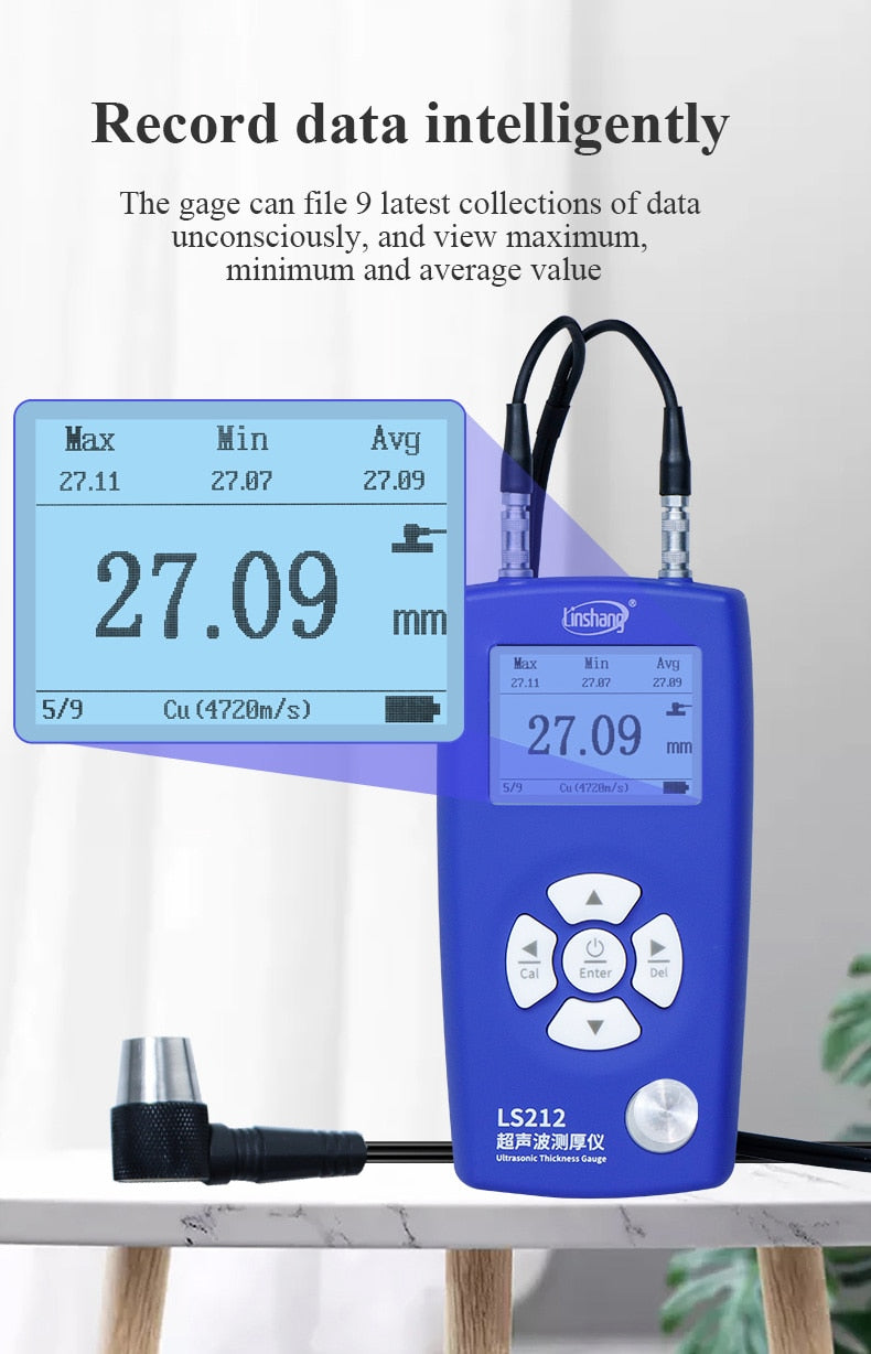 Ultrasonic Thickness Gauge - LS211 Range