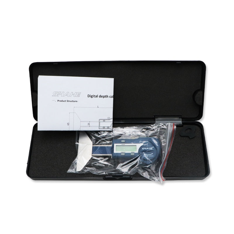 Shahe Stainless Steel Pit Depth Gauge Digital