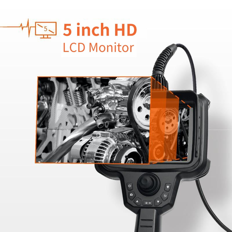 Borescope Inspection Camera - WS-K Series Articulating 1080p Probe With 5in LCD