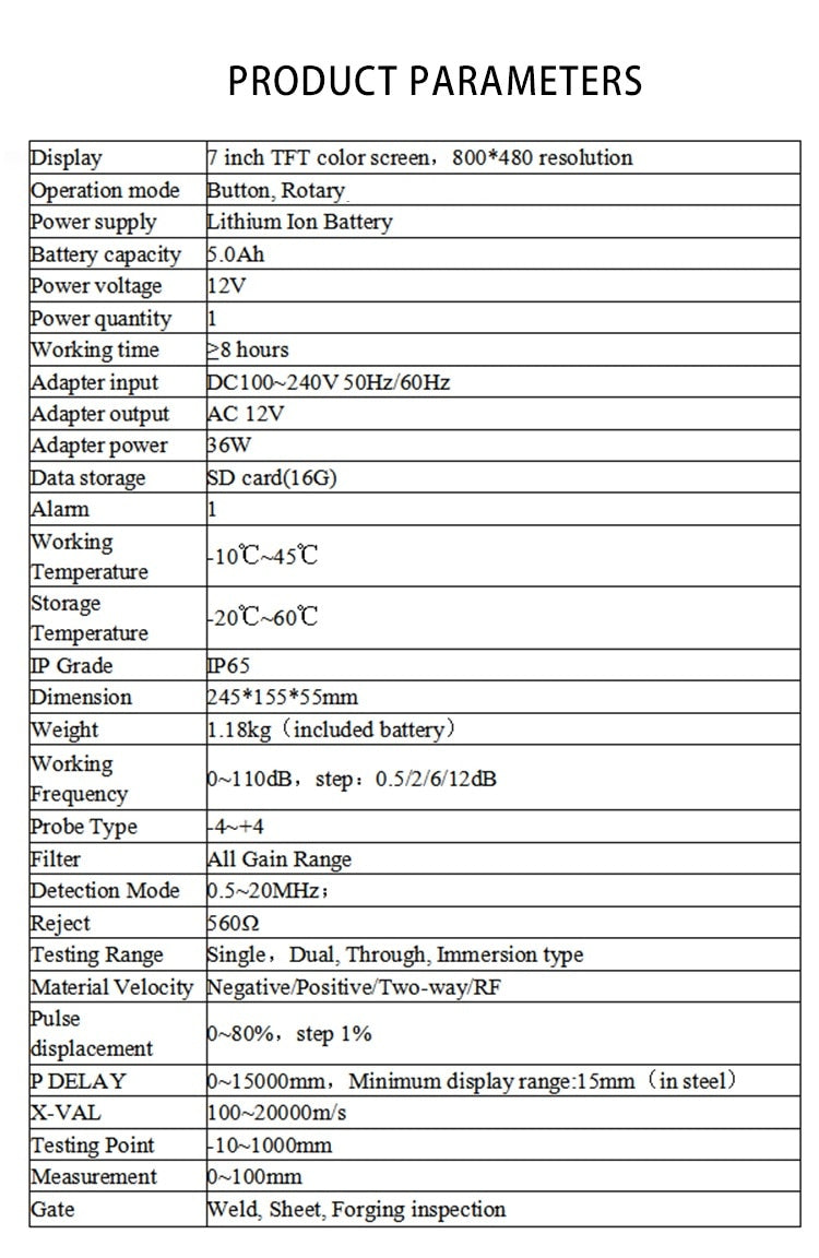 JITAI9102 Ultrasonic Flaw Detector