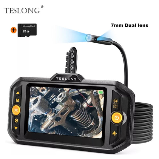 Borescope Inspection Camera - Teslong 4.3in HD Snake Inspection Camera - 5m length