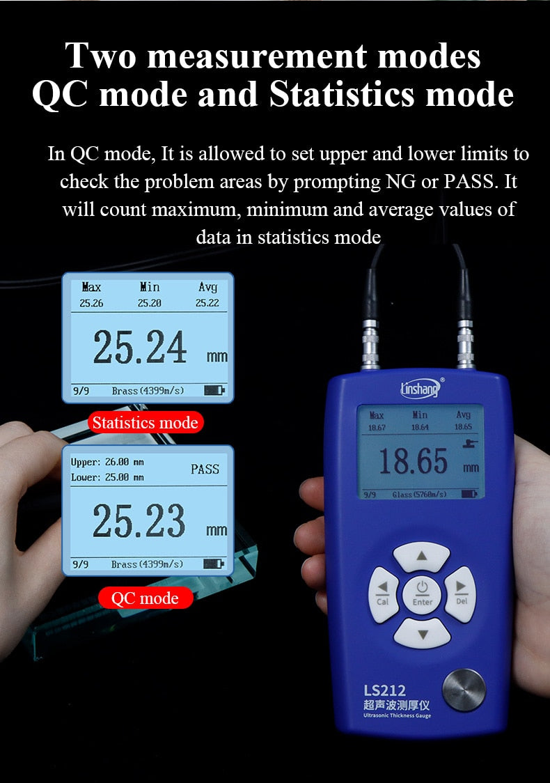 Ultrasonic Thickness Gauge - LS211 Range