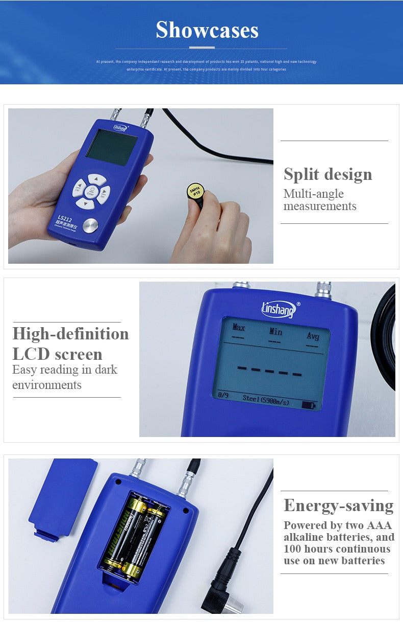 Ultrasonic Thickness Gauge - LS211 Range