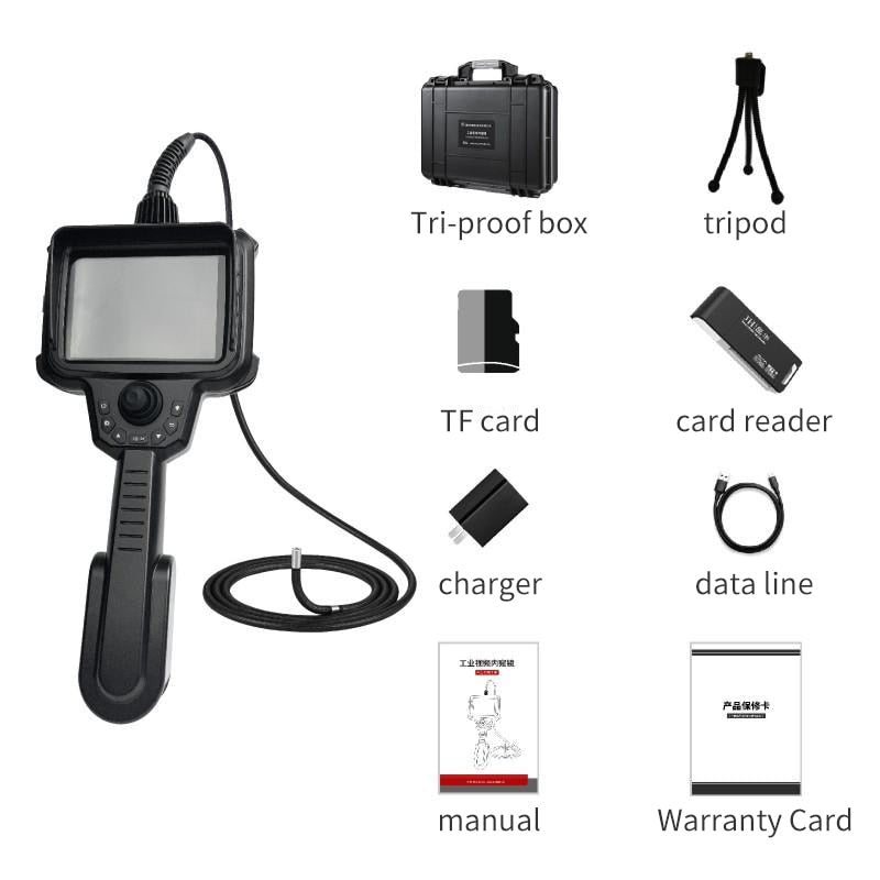 Borescope Inspection Camera - WS-K Series Articulating 1080p Probe With 5in LCD