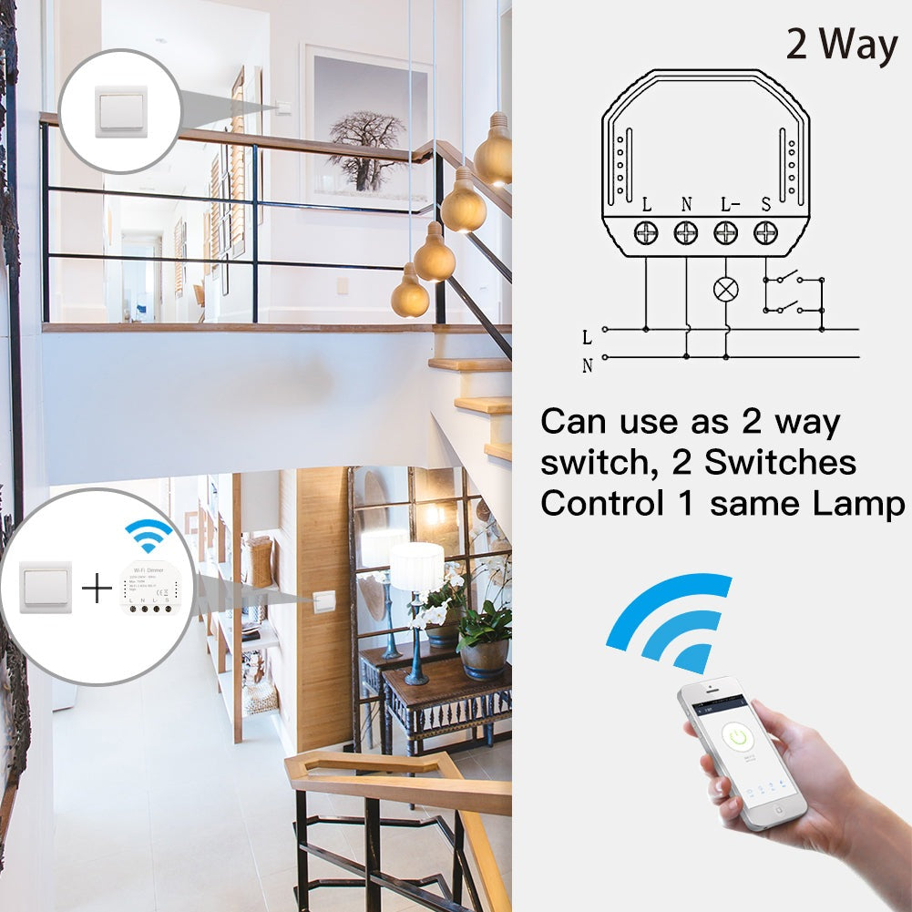 Moes Smart WiFi Light LED Dimmer Switch