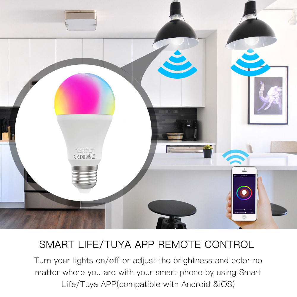 Moes Smart WiFi LED Dimmable 9w Bulb