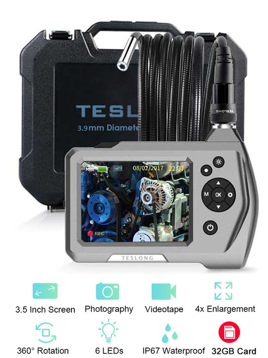 Borescope Inspection Camera - Teslong NTS150 1.0MP HD 3.5" LCD Monitor