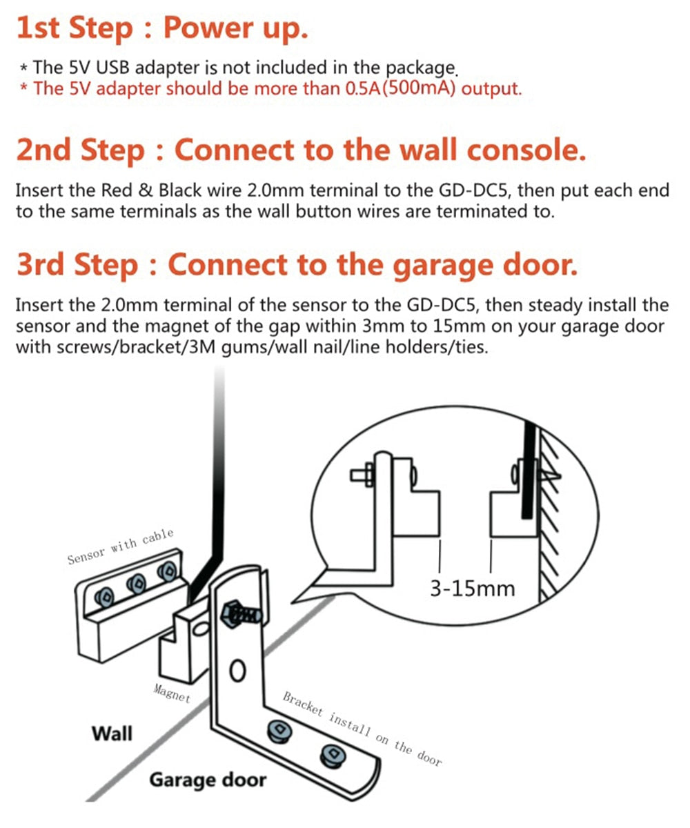 Smart WiFi Home Garage Door Opener