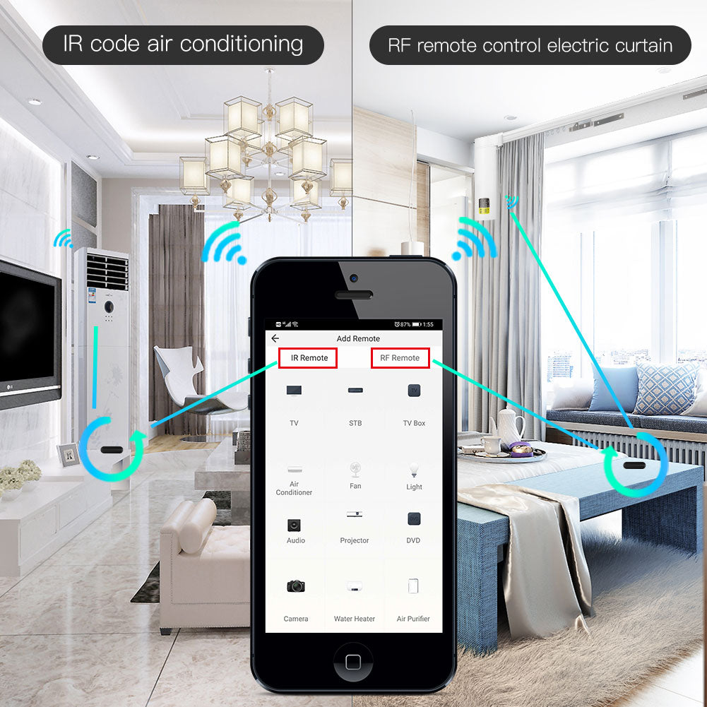 Moes Smart WiFi RF IR Universal Remote Controller