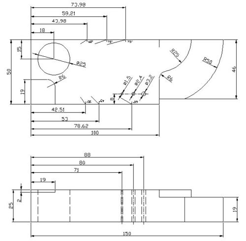 Mini IIW type Calibration Block