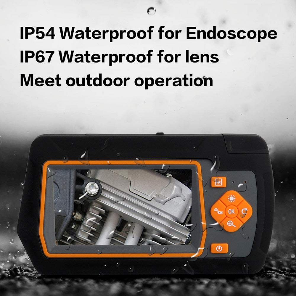 Borescope Inspection Camera - 4.3 Inch IPS Screen with 1m 5.5mm Dual-lens