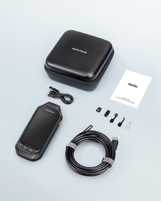 Borescope Inspection Camera - 4.5 INCH IPS SCREEN 2MP or 5MP WITH SINGLE or DUAL-LENS Probe 5m