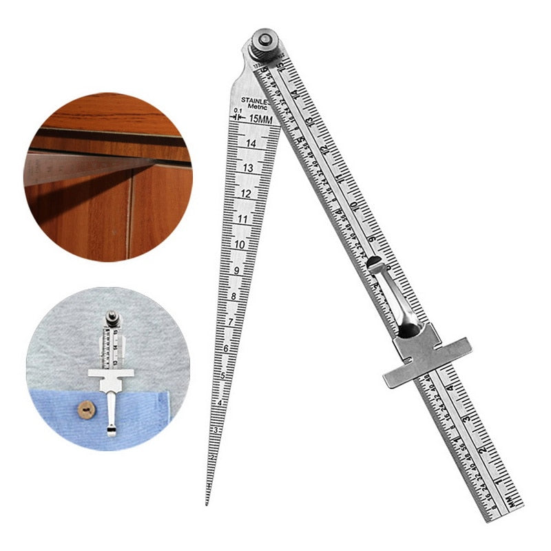 Welding Gauge - 2 in 1 Taper Feeler Internal Welding Gauge Inspection Tool