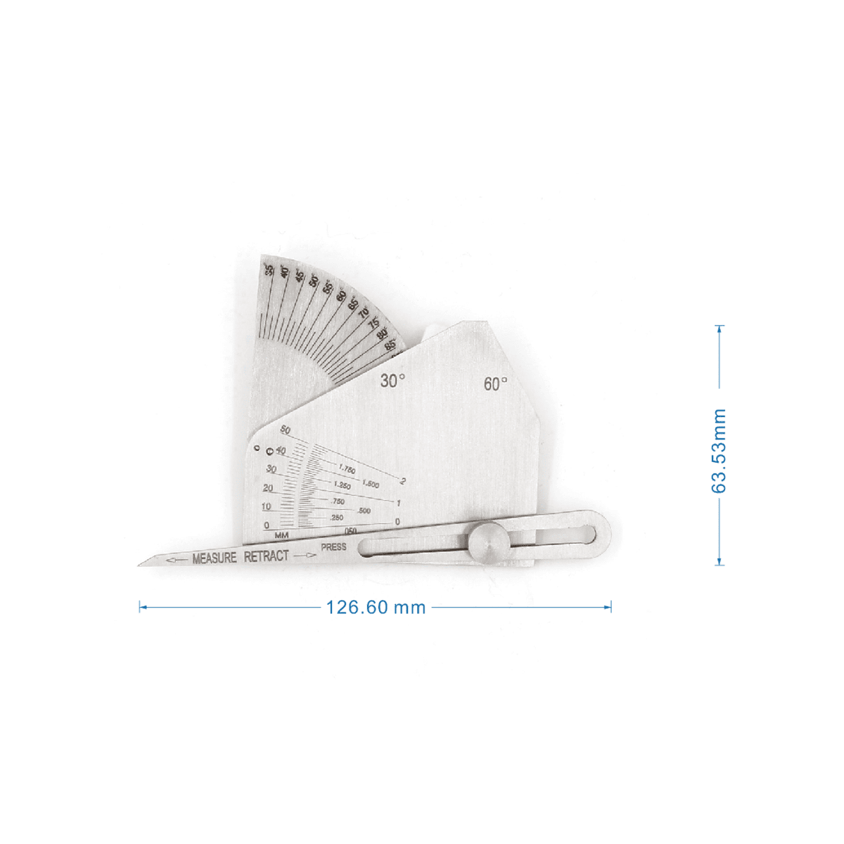 Welding Gauge - Skew-t Fillet Weld Gauge Gage Welding Inspection Tool