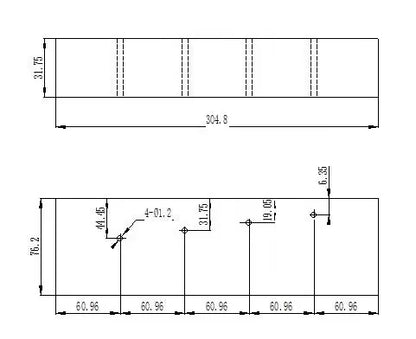 Calibration Block - Phased Array Nav Ship