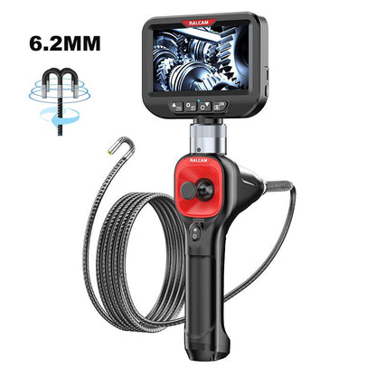 Borescope Inspection Camera - 6.2mm 4-Way 360° Articulating Borescope With 4.3 Inch Screen