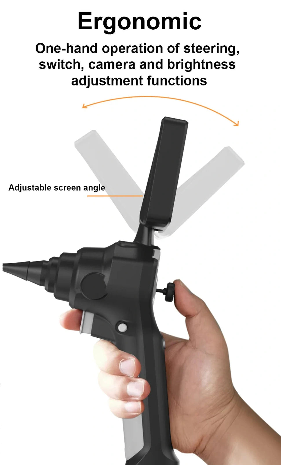 Borescope Inspection Camera - Avanline 360° Articulating Borescope 4.5inch 4/6mm 1M probe