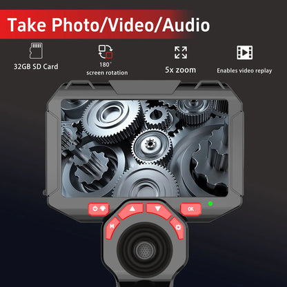 Borescope - TT40 Articulating Borescope 1080P 4.5 Inch IPS Four Way 720° Steering Endoscope Camera