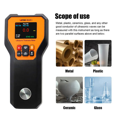 Ultrasonic Thickness Gauge - VICTOR 852C High Accuracy Non-Destructive Tester