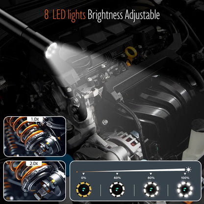 Borescope - 4.3'' IPS Screen Borescope 1080P Camera with 8MM Probe
