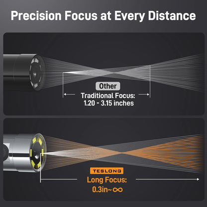 Borescope - Industrial Inspection Camera 6.5mm Dual Lens 4-Way Joystick Articulation